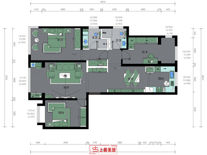 融创中心/现代/155㎡