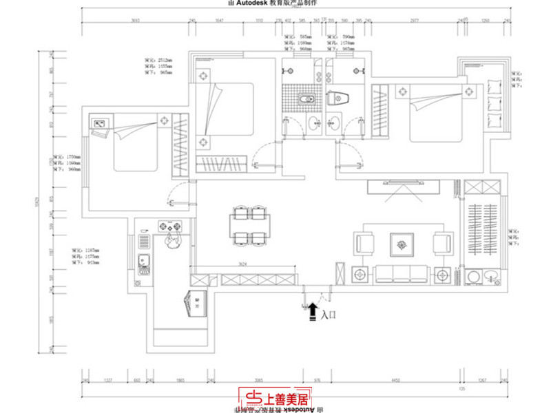 海兰嘉园/135㎡/北欧