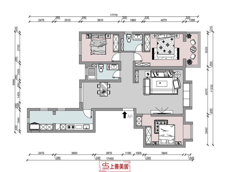 玉龙小区 /155㎡/轻奢