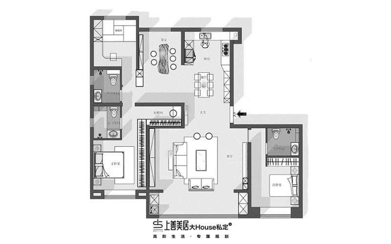 远洋晟庭/190㎡/新中式